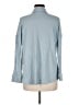 French Laundry Houndstooth Blue Long Sleeve Blouse Size M - photo 2