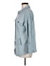 French Laundry Houndstooth Blue Long Sleeve Blouse Size M - photo 5
