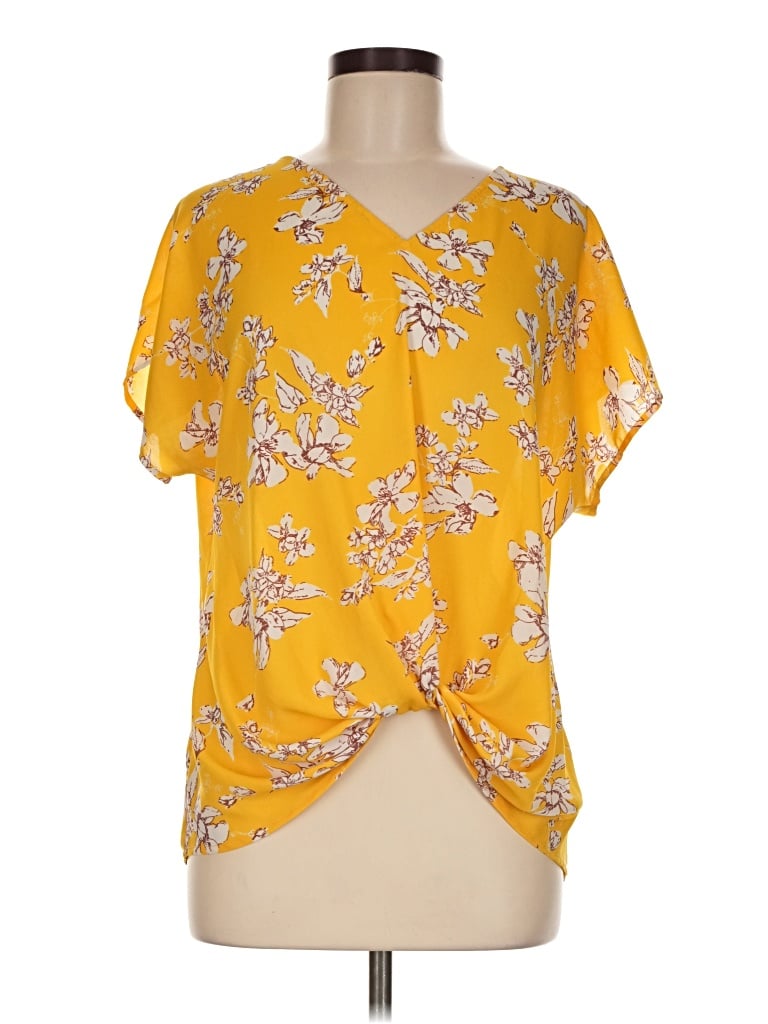 Pre-owned West Kei Short Sleeve T-shirt In Yellow