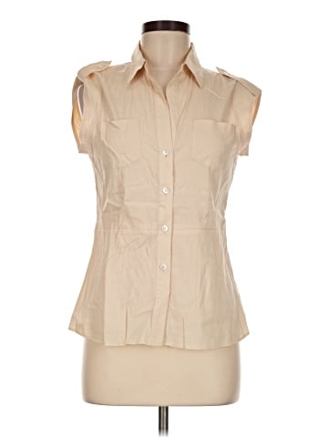 Theory Sleeveless Button-Down Shirt (view 1)