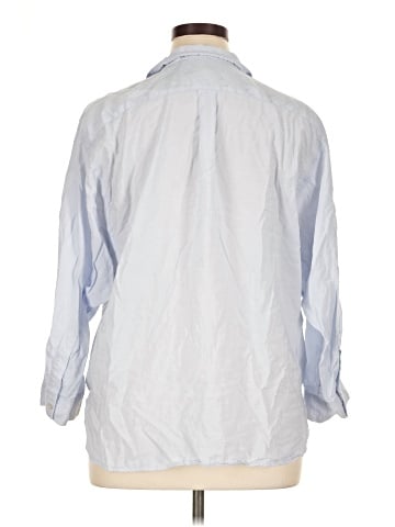 Ann Taylor LOFT 3/4 Sleeve Button-Down Shirt (view 2)