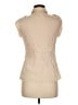 Theory Tan Sleeveless Button-Down Shirt Size M - photo 2