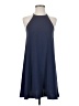 Everly Solid Blue Casual Dress Size S - photo 1