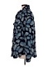 Indigo Thread Co. 100% Polyester Print Blue Faux Fur Jacket Size M - photo 5