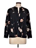 Vince. 100% Polyester Floral Black Long Sleeve Blouse Size L - photo 1
