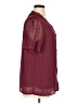 Unbranded 100% Polyester Burgundy Short Sleeve Blouse Size XL - photo 4