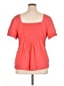 Old Navy Orange Short Sleeve Blouse Size XL - photo 2