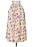 LPA 100% Polyester Tropical Pink Ivory Casual Skirt Size S - photo 2