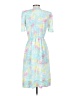 Assorted Brands 100% Polyester Floral Blue Casual Dress Size 4 (petite) - photo 2