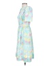 Assorted Brands 100% Polyester Floral Blue Casual Dress Size 4 (petite) - photo 5