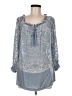 Sundance Gray 3/4 Sleeve Blouse Size M (petite) - photo 1