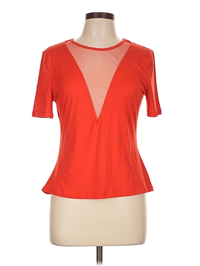 Pre-owned Shein Short Sleeve T-shirt In Red