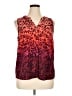 Apt. 9 100% Polyester Red Sleeveless Blouse Size XL - photo 1
