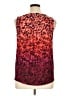 Apt. 9 100% Polyester Red Sleeveless Blouse Size XL - photo 2