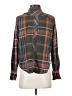 Free People Plaid Brown Long Sleeve Button-Down Shirt Size XS - photo 2