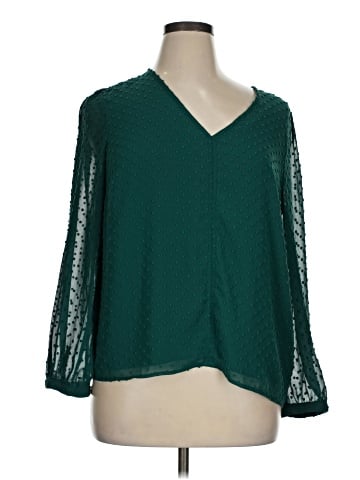 J.Crew Factory Store 3/4 Sleeve Blouse (view 1)