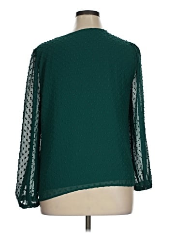 J.Crew Factory Store 3/4 Sleeve Blouse (view 2)