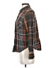 Free People Plaid Brown Long Sleeve Button-Down Shirt Size XS - photo 5