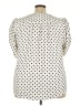 Torrid 100% Polyester Polka Dots Ivory Short Sleeve Blouse Size 3X Plus (3) - photo 2