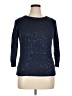 Chaps Metallic Blue Pullover Sweater Size XL - photo 1