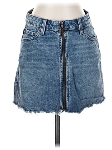 We the Free Denim Skirt (view 1)