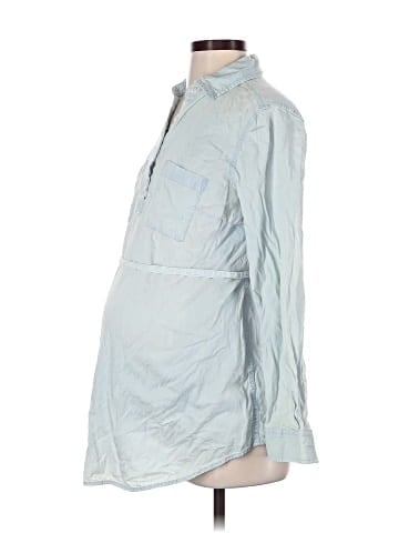 Liz Lange Maternity for Target Long Sleeve Button-Down Shirt (view 1)