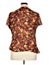 Elementz 100% Polyester Brown Short Sleeve Blouse Size XL - photo 2
