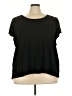 Max Studio Black Short Sleeve Top Size 3X - photo 1