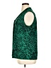 Dana Buchman Animal Print Green Sleeveless Blouse Size XL - photo 5