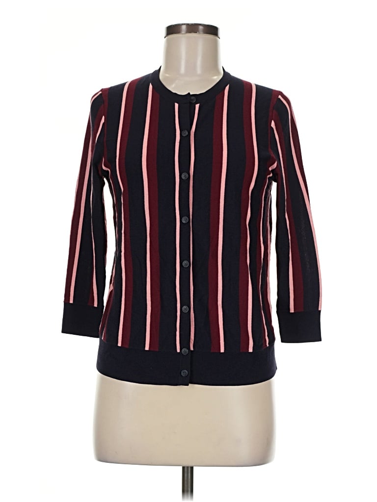 Pre-owned Ann Taylor Cardigan Sweater In Red