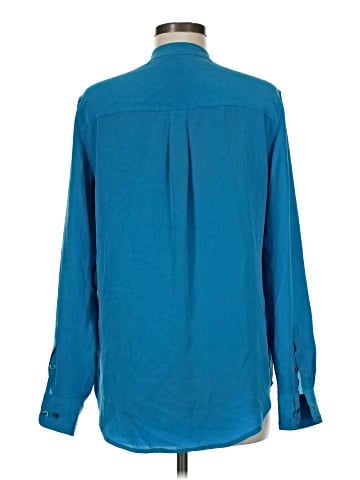 Equipment Long Sleeve Silk Top (view 2)