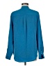Equipment 100% Silk Teal Long Sleeve Silk Top Size M - photo 2