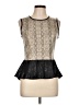 Monteau 100% Polyester Black Sleeveless Blouse Size L - photo 1
