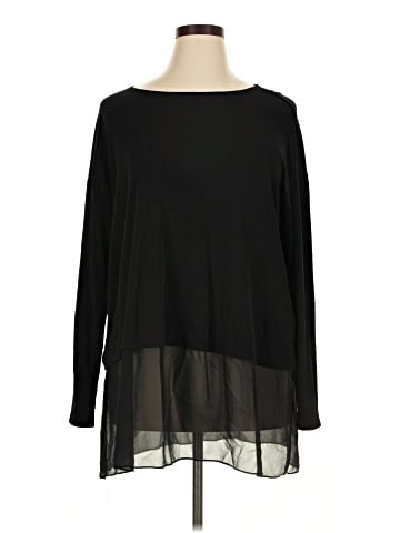 Eileen Fisher Long Sleeve Silk Top (view 1)