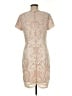 JS Collections 100% Polyester Paisley Tan Cocktail Dress Size 8 - photo 2