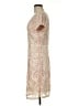 JS Collections 100% Polyester Paisley Tan Cocktail Dress Size 8 - photo 5