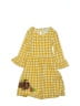 Rare Editions Checkered-gingham Yellow Dress Size 10 - photo 1