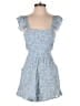 RSQ 100% Rayon Hearts Blue Romper Size S - photo 1