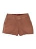 SPANX Solid Brown Khaki Shorts Size 1X - photo 1