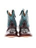 Roper 100% Leather Teal Brown Boots Size 2 (baby) - photo 2