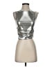 Superdown Metallic Silver Sleeveless Top Size S - photo 1