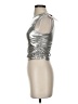 Superdown Metallic Silver Sleeveless Top Size S - photo 5