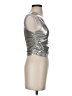 Superdown Metallic Silver Sleeveless Top Size S - photo 4