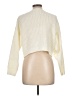 Shein 100% Acrylic Solid Ivory Pullover Sweater Size L - photo 2