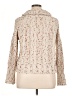Les Serein Tweed Ivory Turtleneck Sweater Size XL (estimated) - photo 2