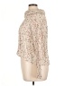 Les Serein Tweed Ivory Turtleneck Sweater Size XL (estimated) - photo 5