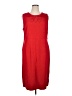Lands' End Red Casual Dress Size 16 - photo 1