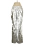 Assorted Brands Metallic Silver Casual Pants Size S - photo 1
