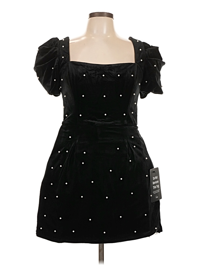 Pre-owned Lulus Cocktail Dress In Black