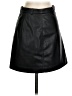 J.Crew 100% Polyester Solid Black Faux Leather Skirt Size 00 - photo 1